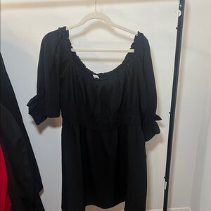 H&M Black Off-Shoulder Dress